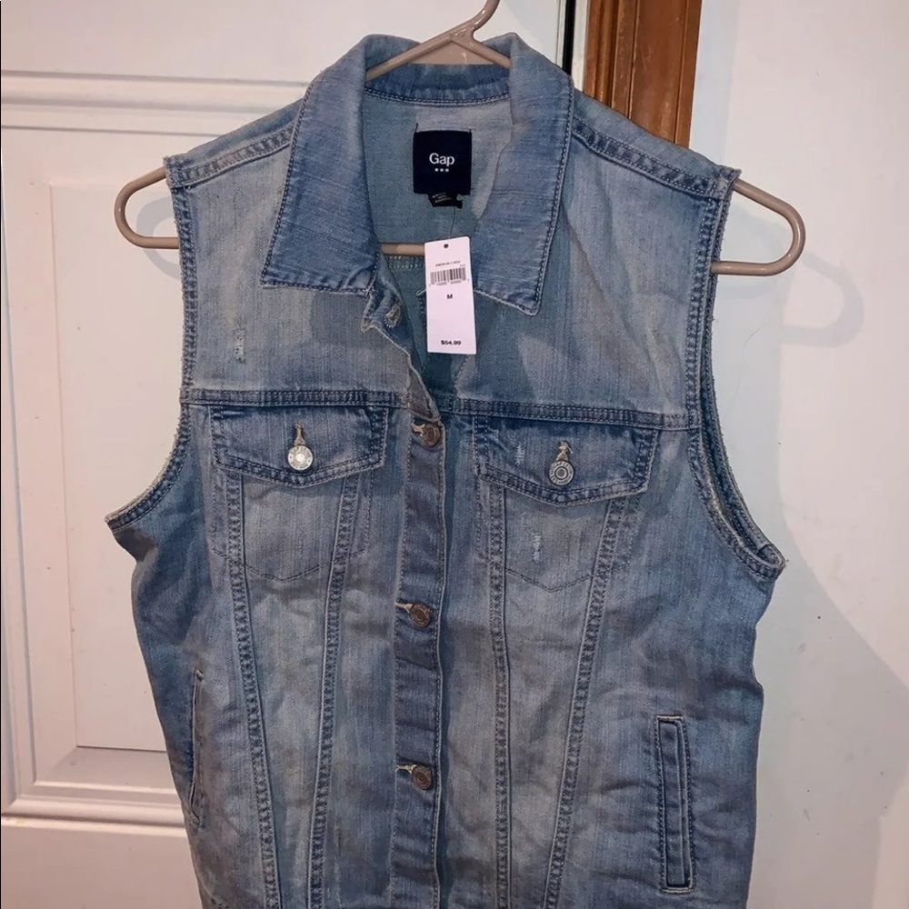 New Gap denim vest